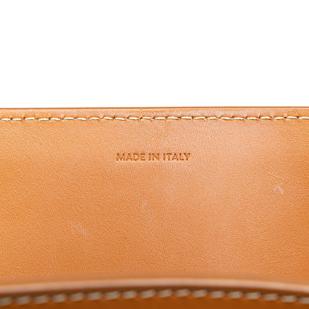 Small Vertical Cabas Satchel Brown - Gaby Paris
