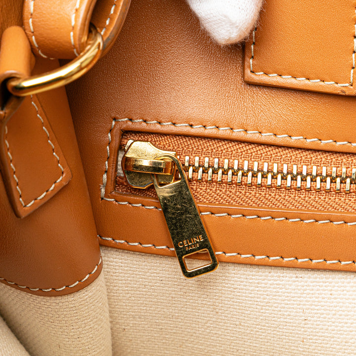 Small Vertical Cabas Satchel Brown - Gaby Paris