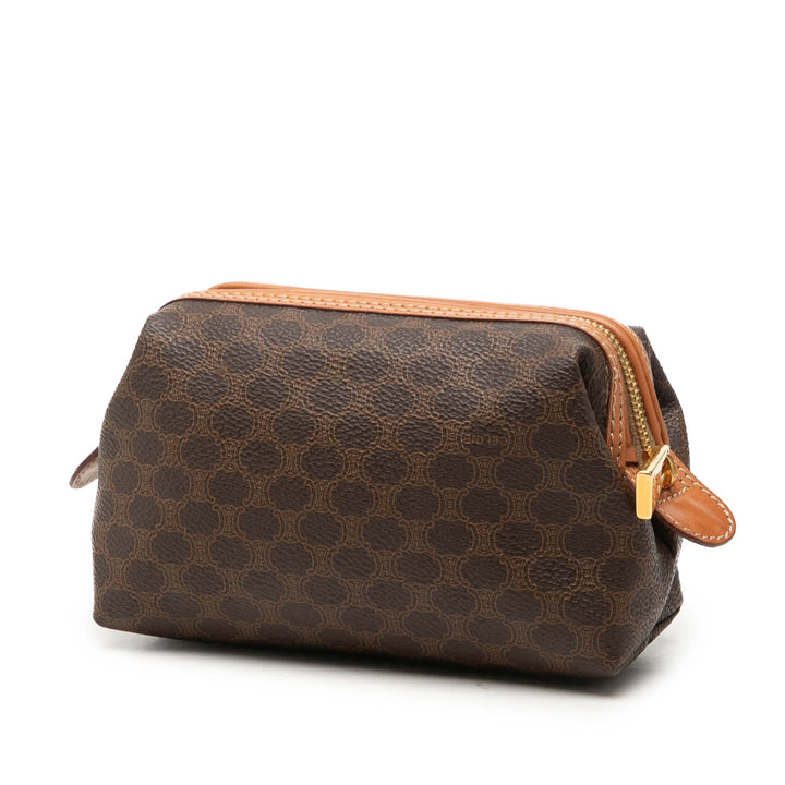 Celine Pochette Macadam Toile enduite Marron – vue 2 – GABY PARIS