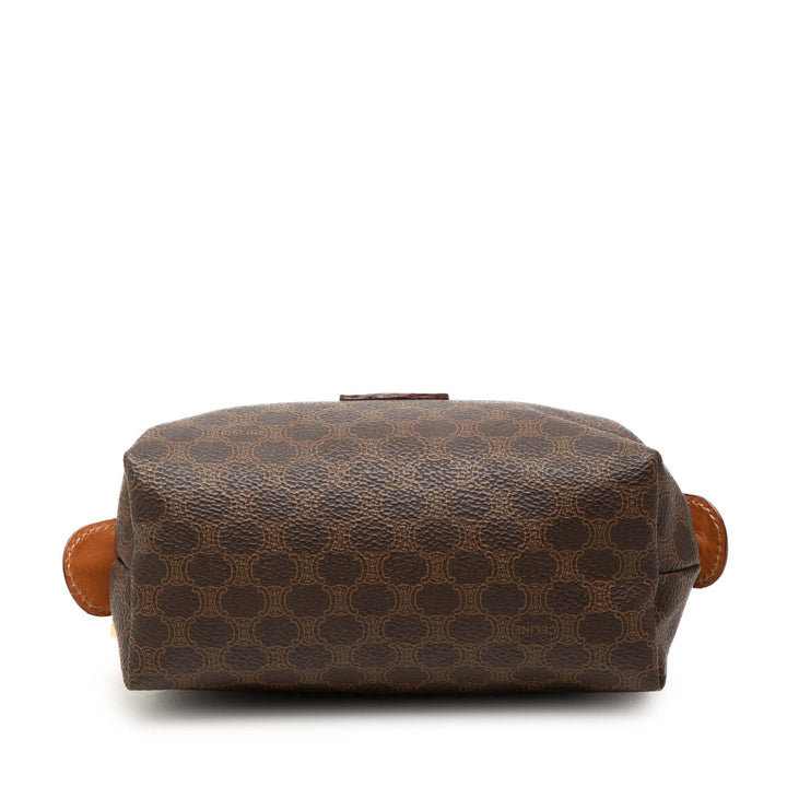 Celine Pochette Macadam Toile enduite Marron – vue 3 – GABY PARIS
