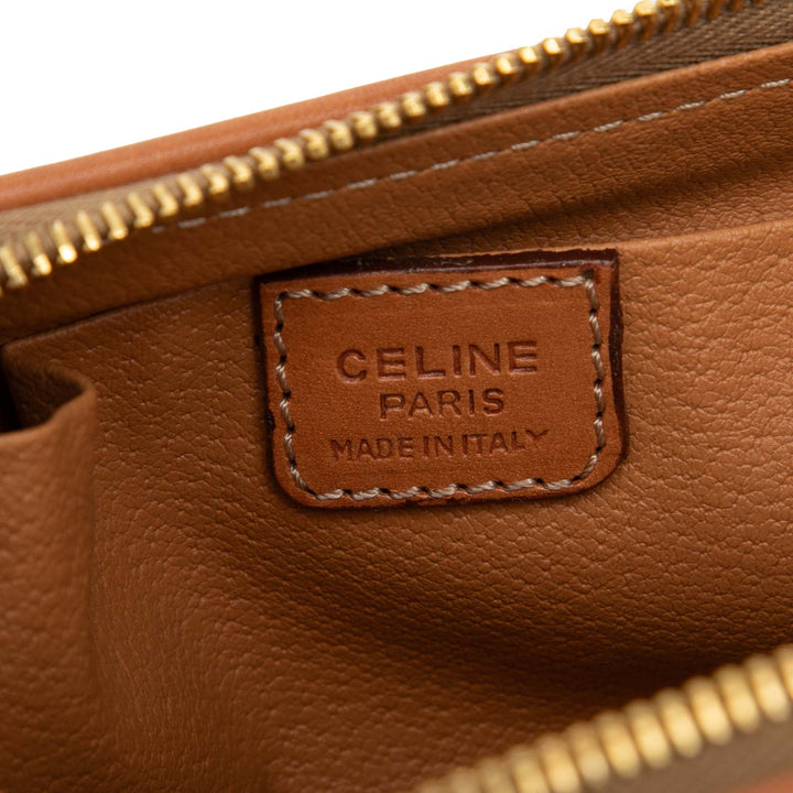 Celine Pochette Macadam Toile enduite Marron – vue 5 – GABY PARIS