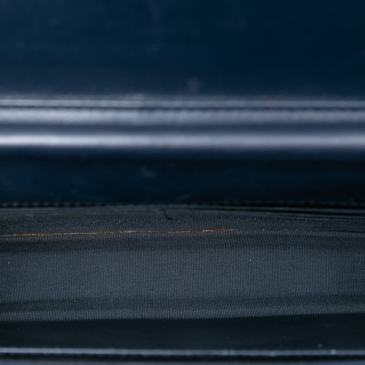 CC Whipstitch Wallet on Chain Bleu