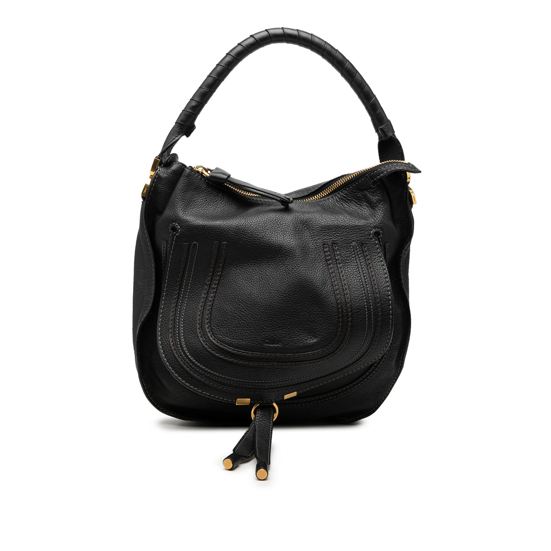 Chloé Medium Pebbled Cuir de veau Marcie Hobo