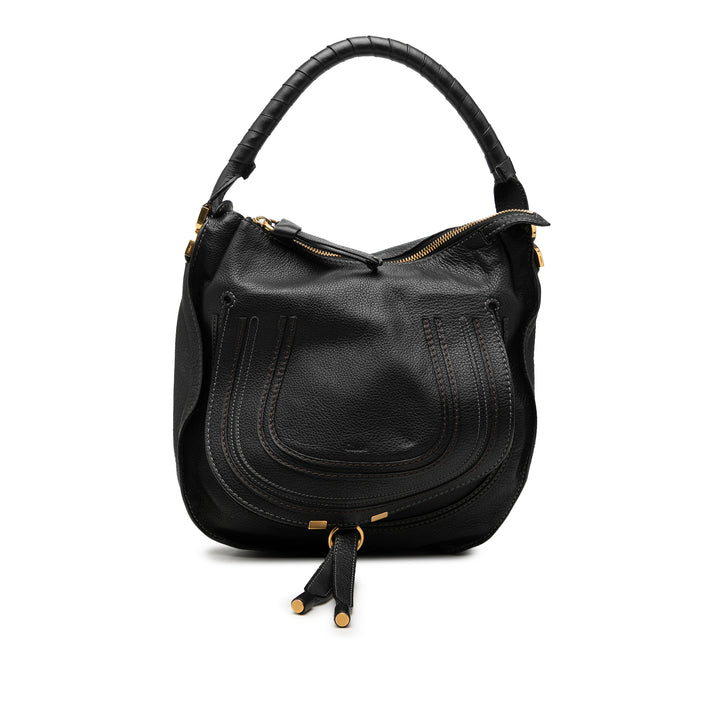 Chloé Medium Pebbled Cuir de veau Marcie Hobo