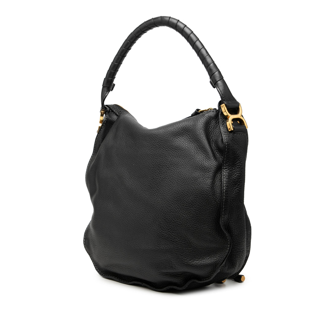 Chloé Medium Pebbled Cuir de veau Marcie Hobo
