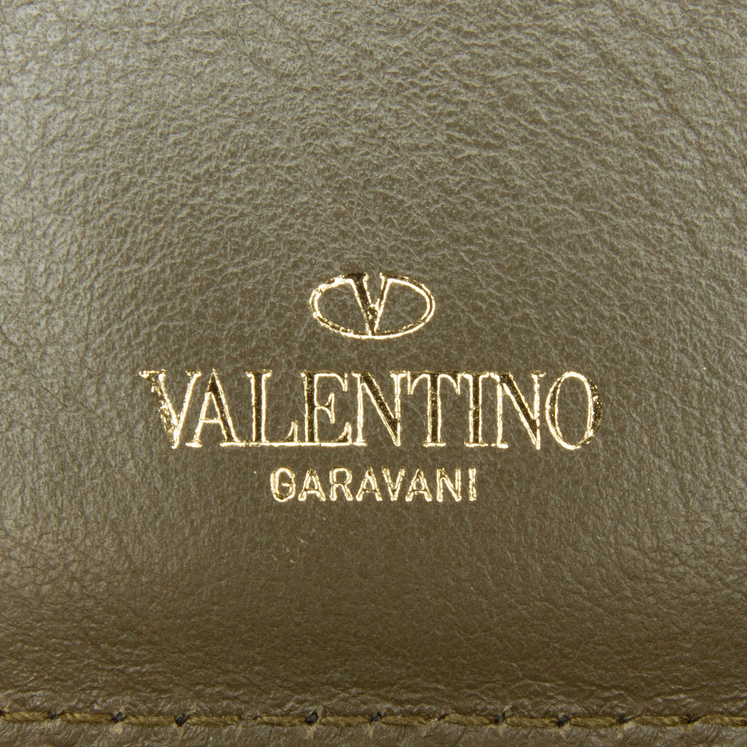 Valentino Printed Canvas Wallet Black - GABY PARIS