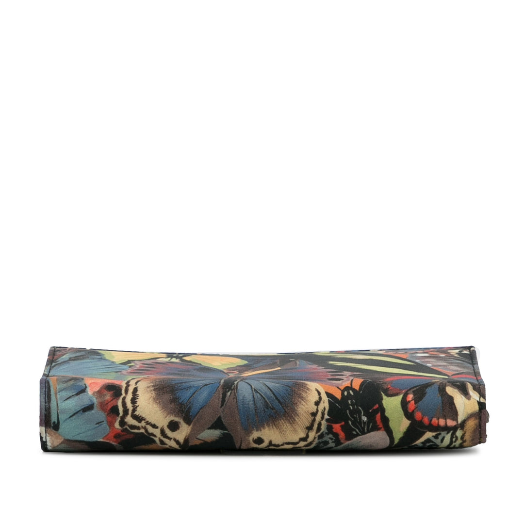 Printed Canvas Wallet Black - Gaby Paris