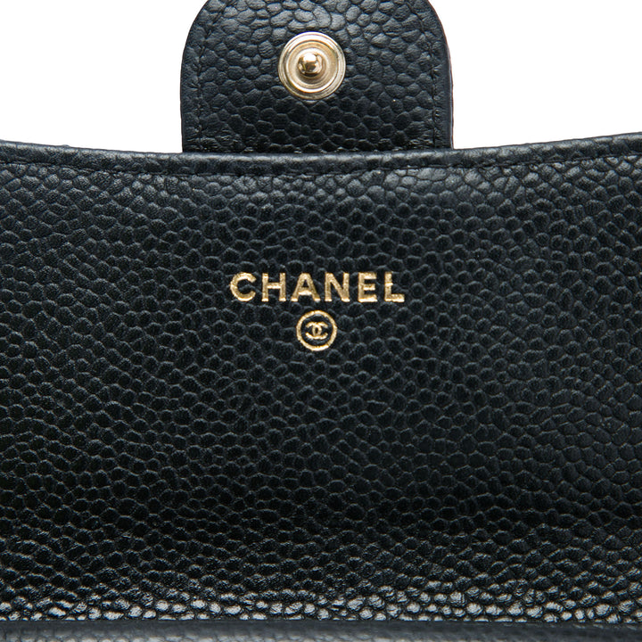 Chanel Classic à rabat Wallet on Chain Mini Cuir caviar Noir – vue 5 – GABY PARIS