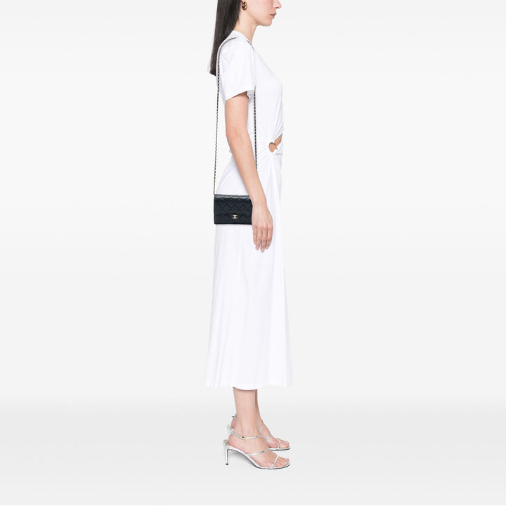 Chanel Classic à rabat Wallet on Chain Mini Cuir caviar Noir – vue 6 – GABY PARIS