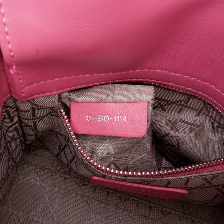 Dior Mini Lambskin Cannage Lady Dior Pink - GABY PARIS