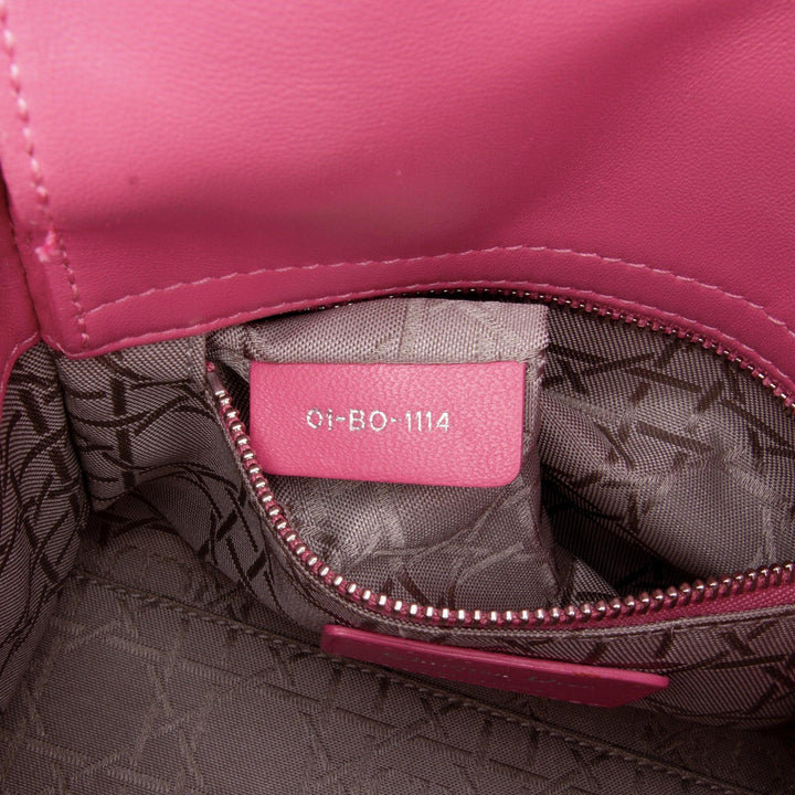 Mini Lambskin Cannage Lady Dior Pink - Gaby Paris