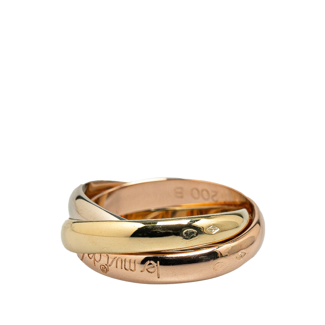 Tricolor Large Model 18K Gold Classic Trinity Ring Gold - Gaby Paris