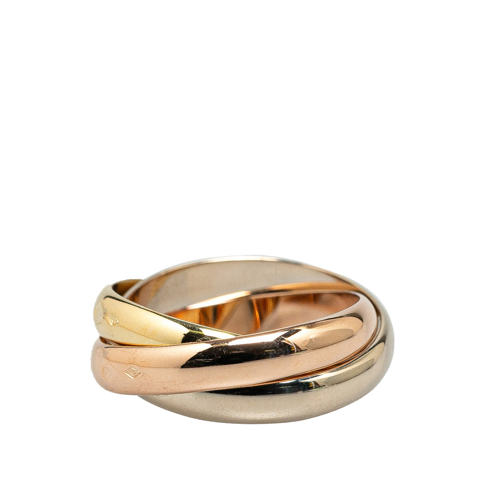 Tricolor Large Model 18K Gold Classic Trinity Ring Gold - Gaby Paris