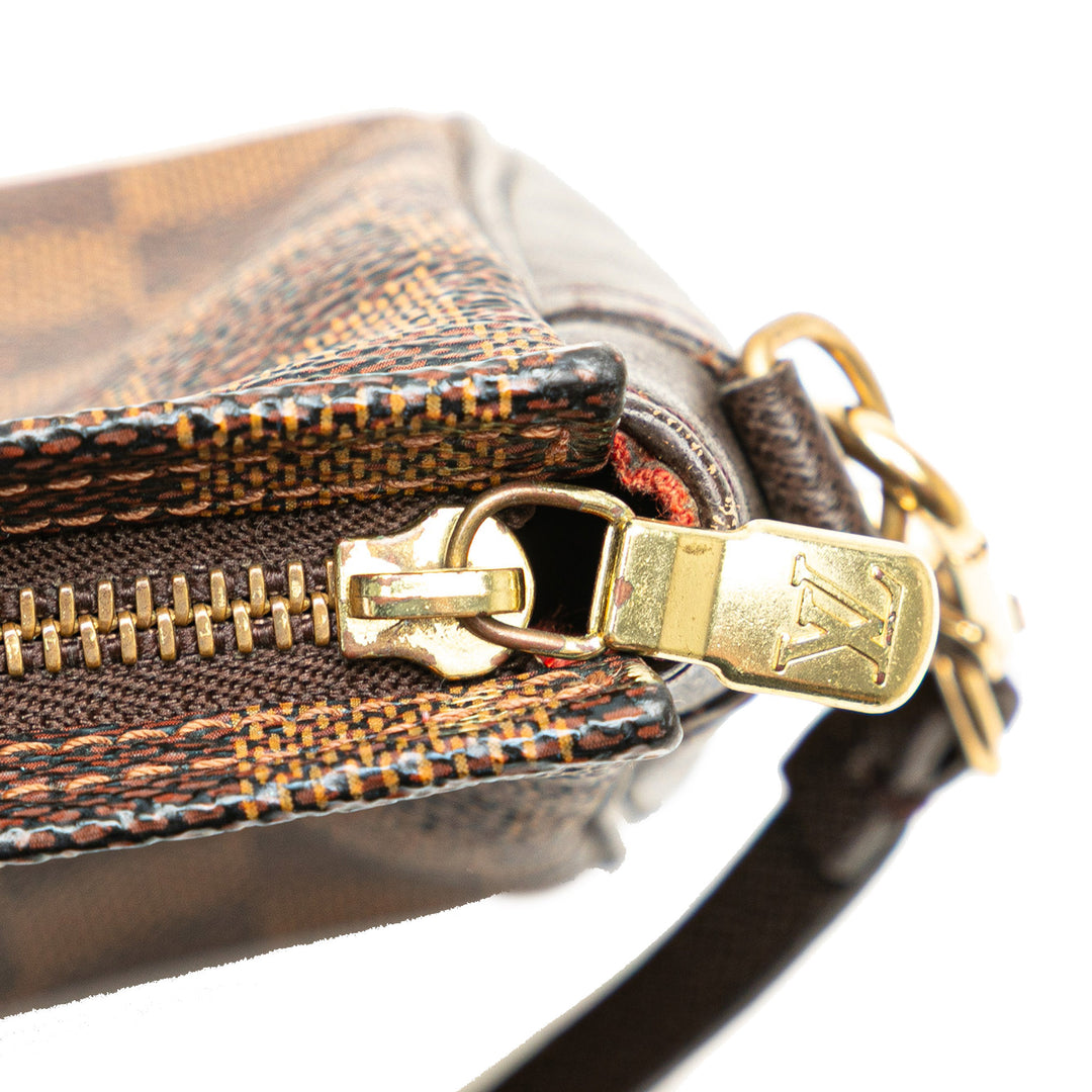 Damier Ebene Trousse Pochette Brown - Gaby Paris