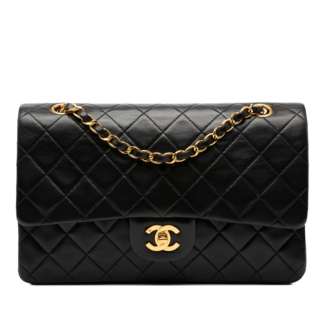 Chanel Medium Classic Cuir d’agneau Double rabat – GABY PARIS Authentique