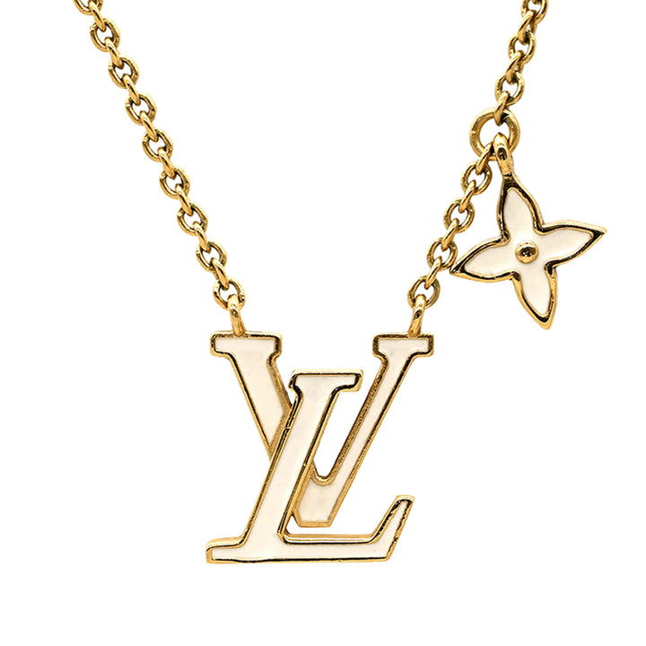 Louis Vuitton plaqué LV Iconic Émail Pendant Collier