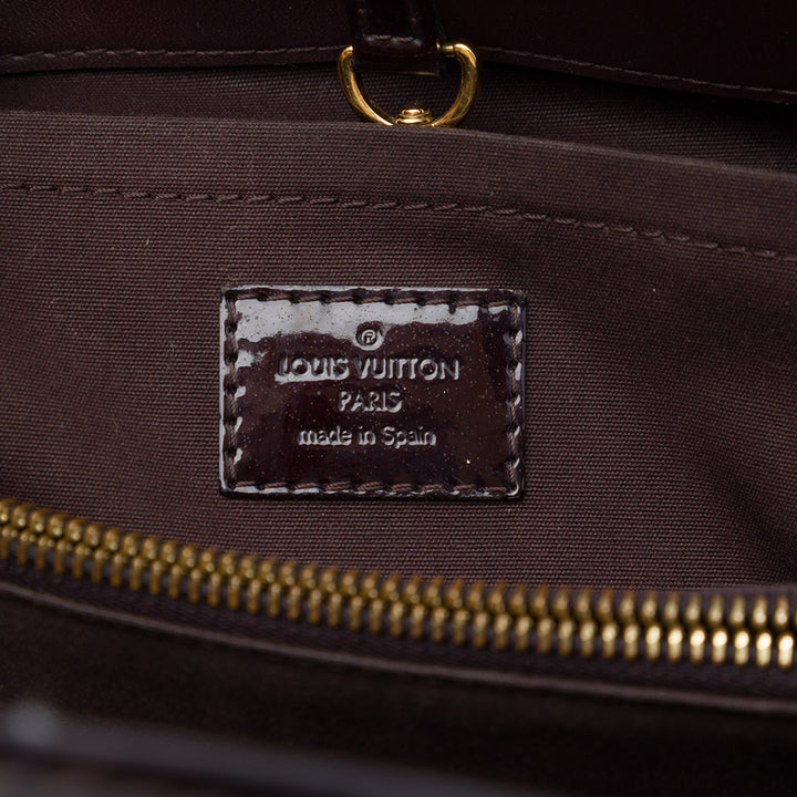 Louis Vuitton Montaigne MM Cuir verni Monogram Violet – vue 5 – GABY PARIS