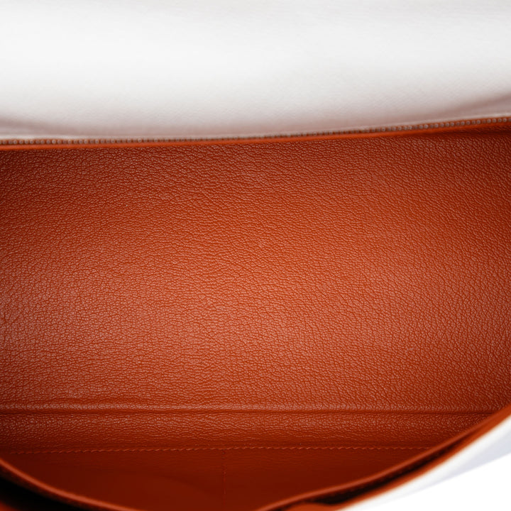 Hermès Sac à main Bicolore Kelly II Retourne 32 Epsom Orange – vue 4 – GABY PARIS