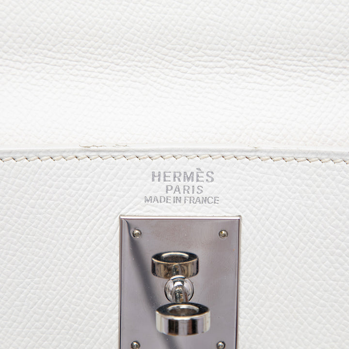 Hermès Sac à main Bicolore Kelly II Retourne 32 Epsom Orange – vue 5 – GABY PARIS