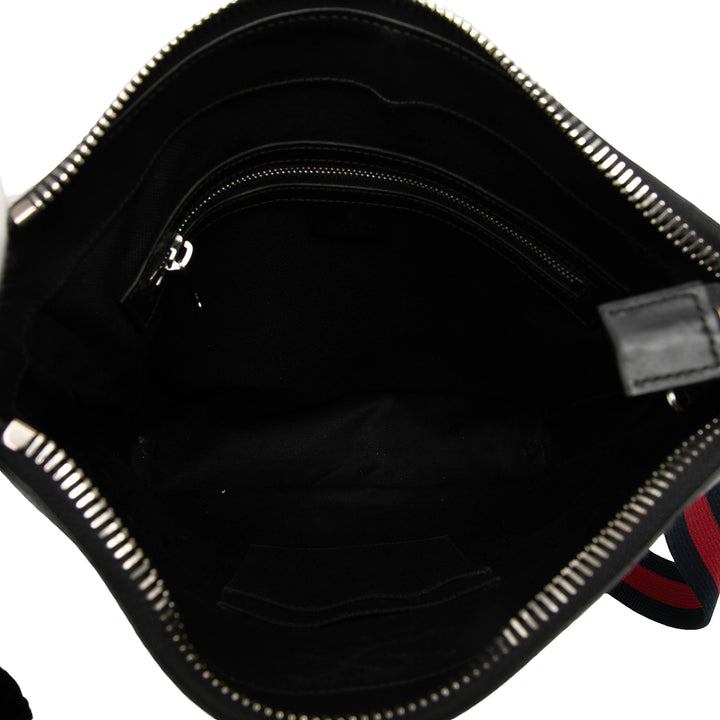 Gucci Medium GG Supreme Web Messenger Sac