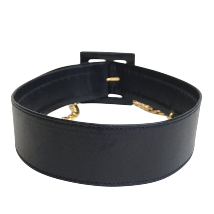 Chanel Vintage Cuir Chain Belt Noir – GABY PARIS Authentique