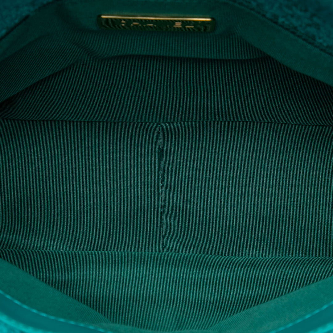 Chanel 19 à rabat Moyen Tweed Bleu