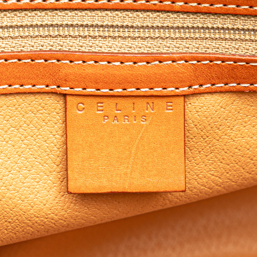 Macadam Coated Canvas Handbag Brown - Gaby Paris