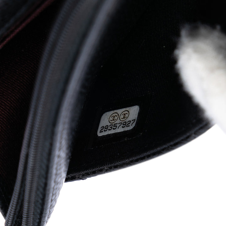 Chanel CC Matelassé Caviar Wallet on Chain