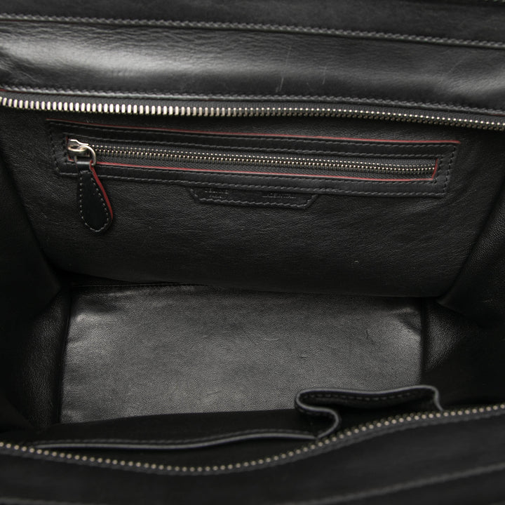 Luggage Cabas Mini Cuir de veau Noir