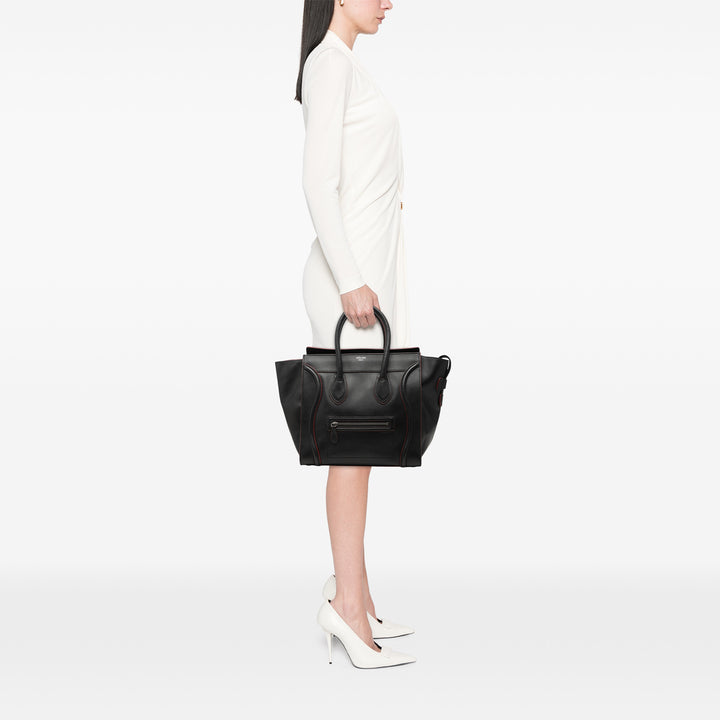 Luggage Cabas Mini Cuir de veau Noir