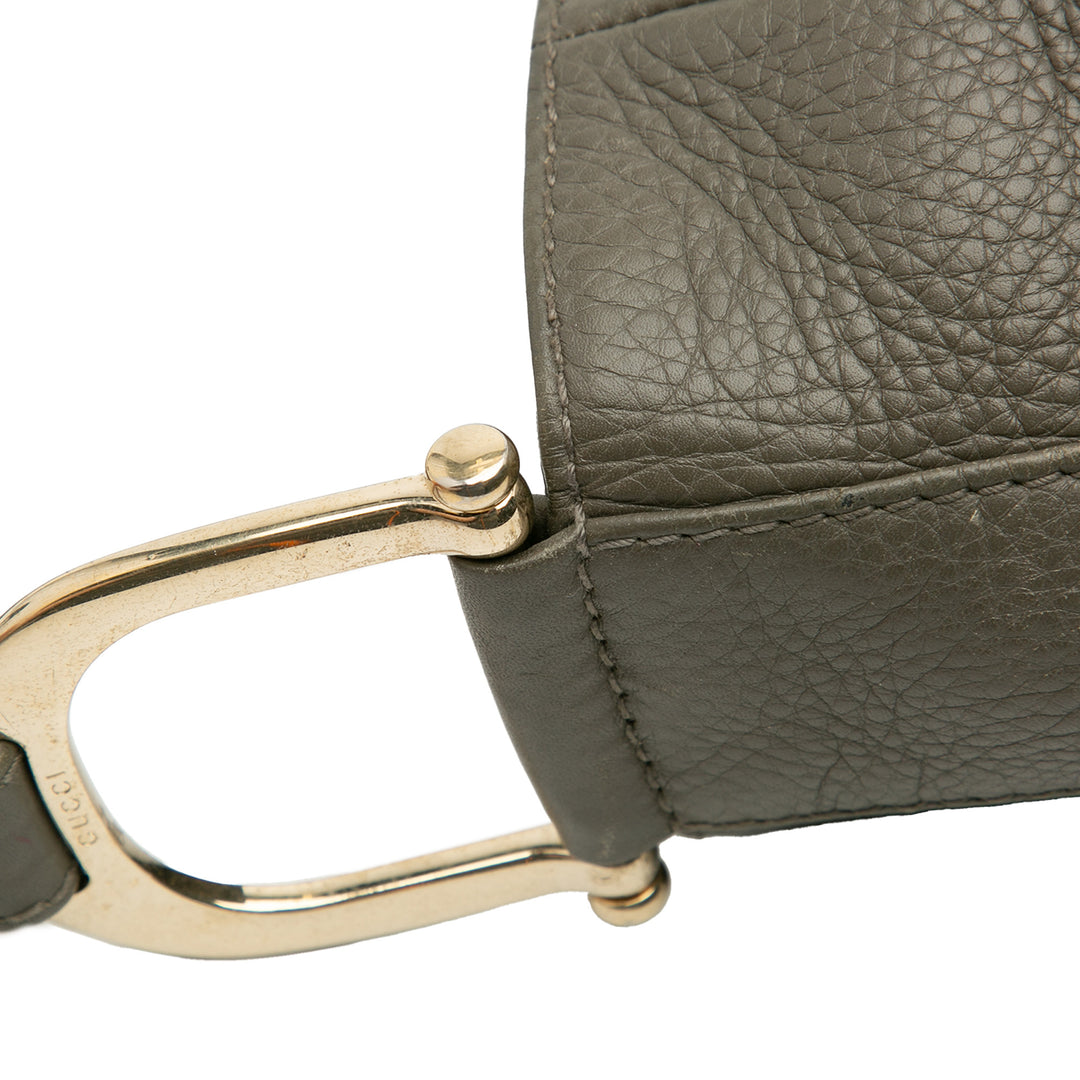 Gucci Cuir Vertwich Hobo Gris – GABY PARIS Authentique