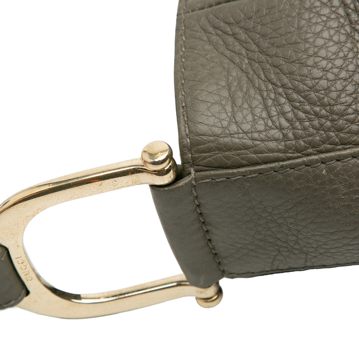 Gucci Cuir Vertwich Hobo Gris – GABY PARIS Authentique