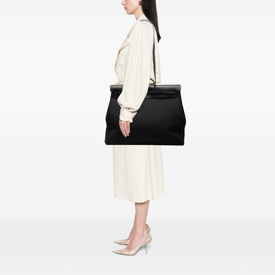 Hermès Toile Militaire Vache Hunter Herbag Zip Retourne Cabine 50