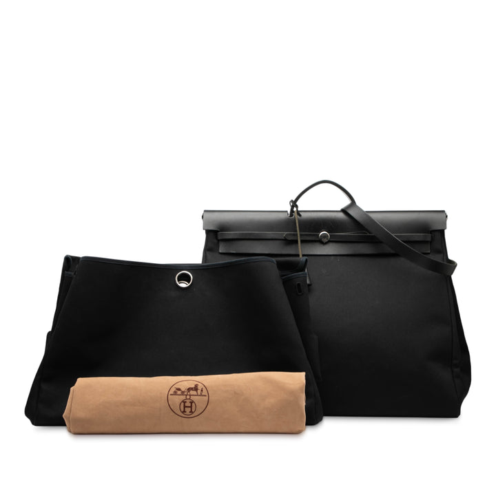 Hermès Toile Militaire Vache Hunter Herbag Zip Retourne Cabine 50