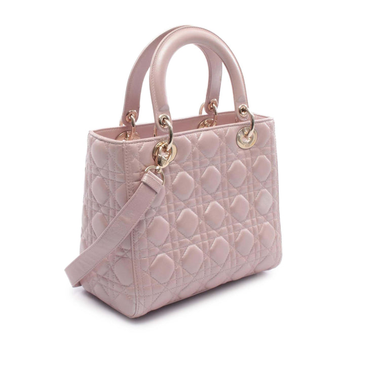 Dior Medium Iridescent Cuir d’agneau Cannage Lady Dior