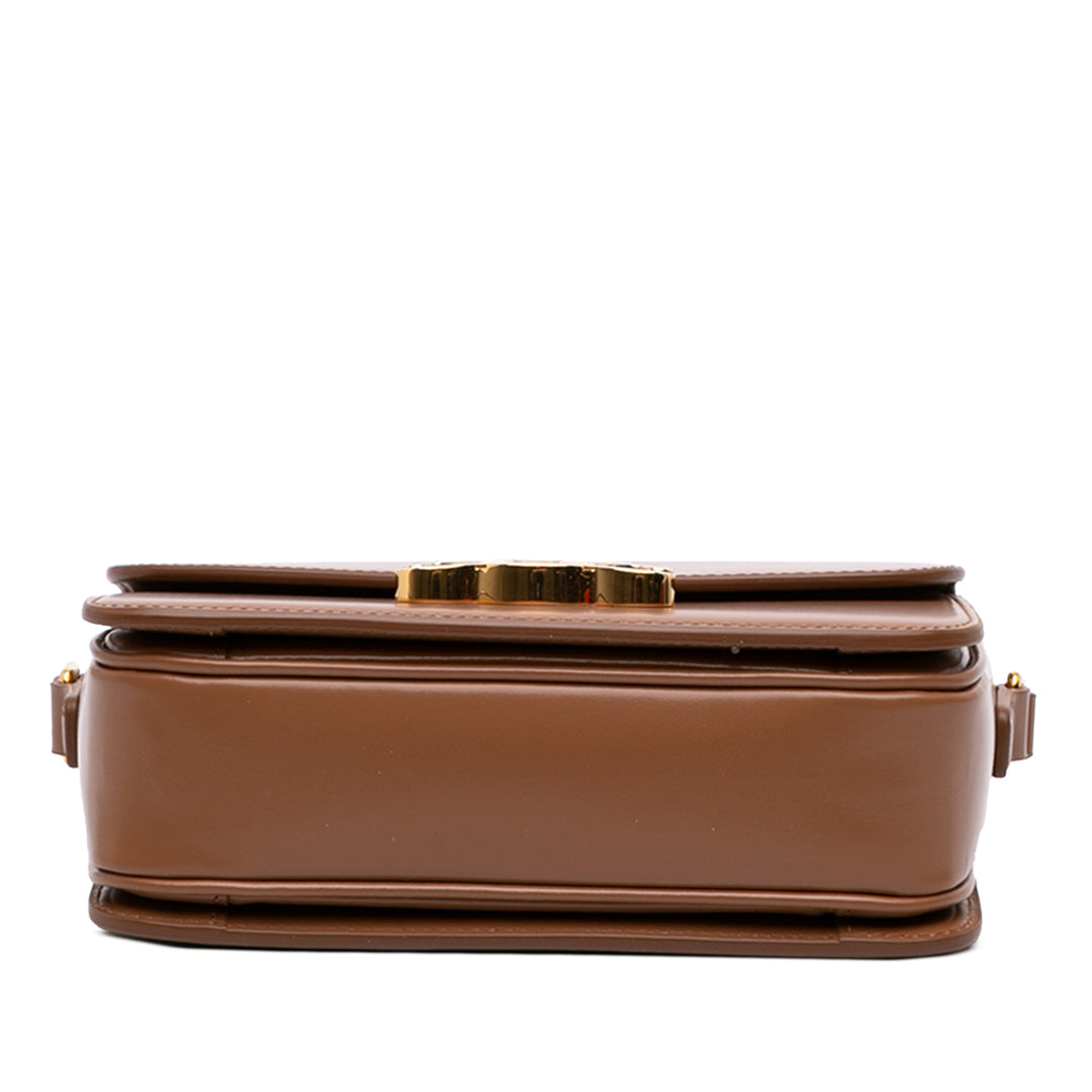 Celine Teen brillant Cuir de veau Triomphe Sac porté croisé