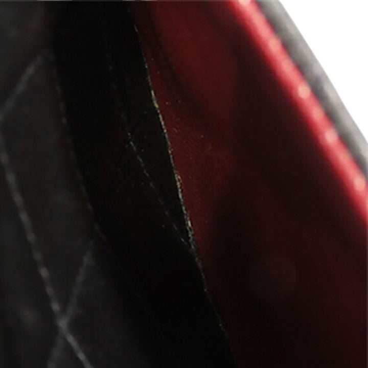 Classic Double rabat Petit Cuir d'agneau Noir