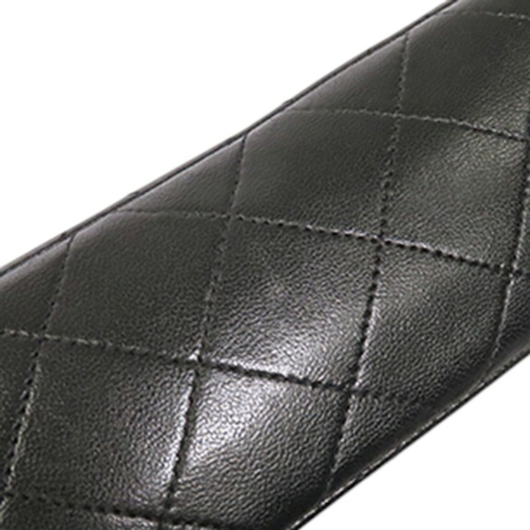 Classic Double rabat Petit Cuir d'agneau Noir