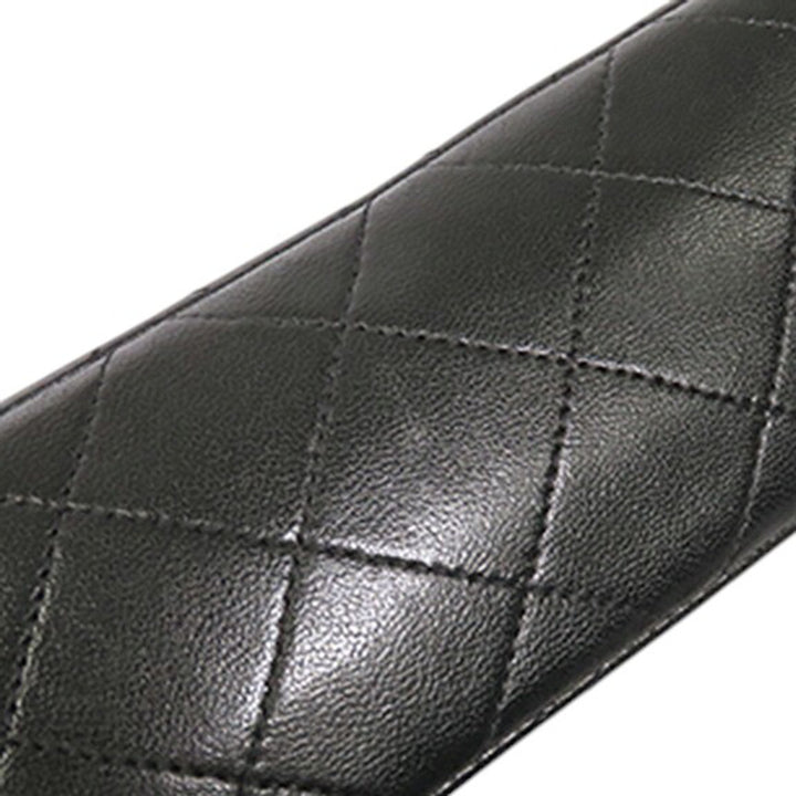 Classic Double rabat Petit Cuir d'agneau Noir