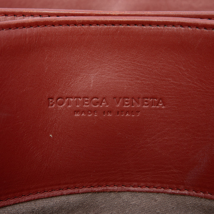 Bottega Veneta Cabas Intrecciato Roma nappa Moyen Rouge – vue 5 – GABY PARIS