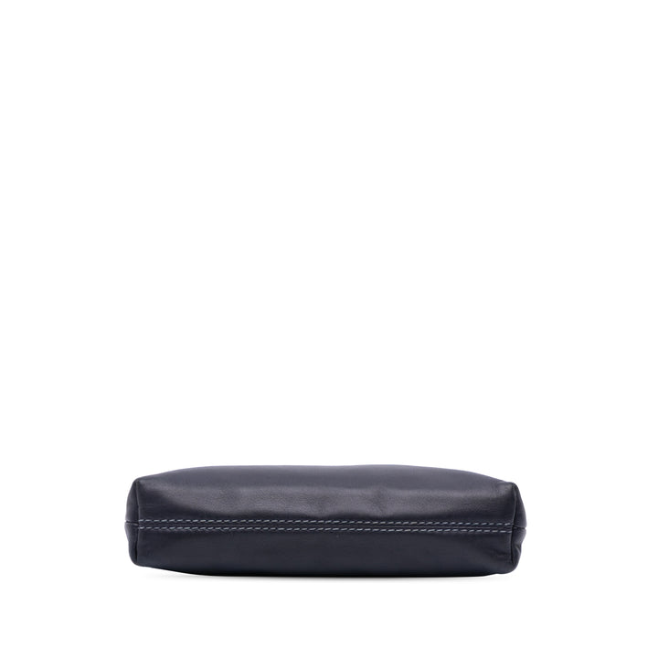 Lambskin LAX Chain Pochette Black - Gaby Paris