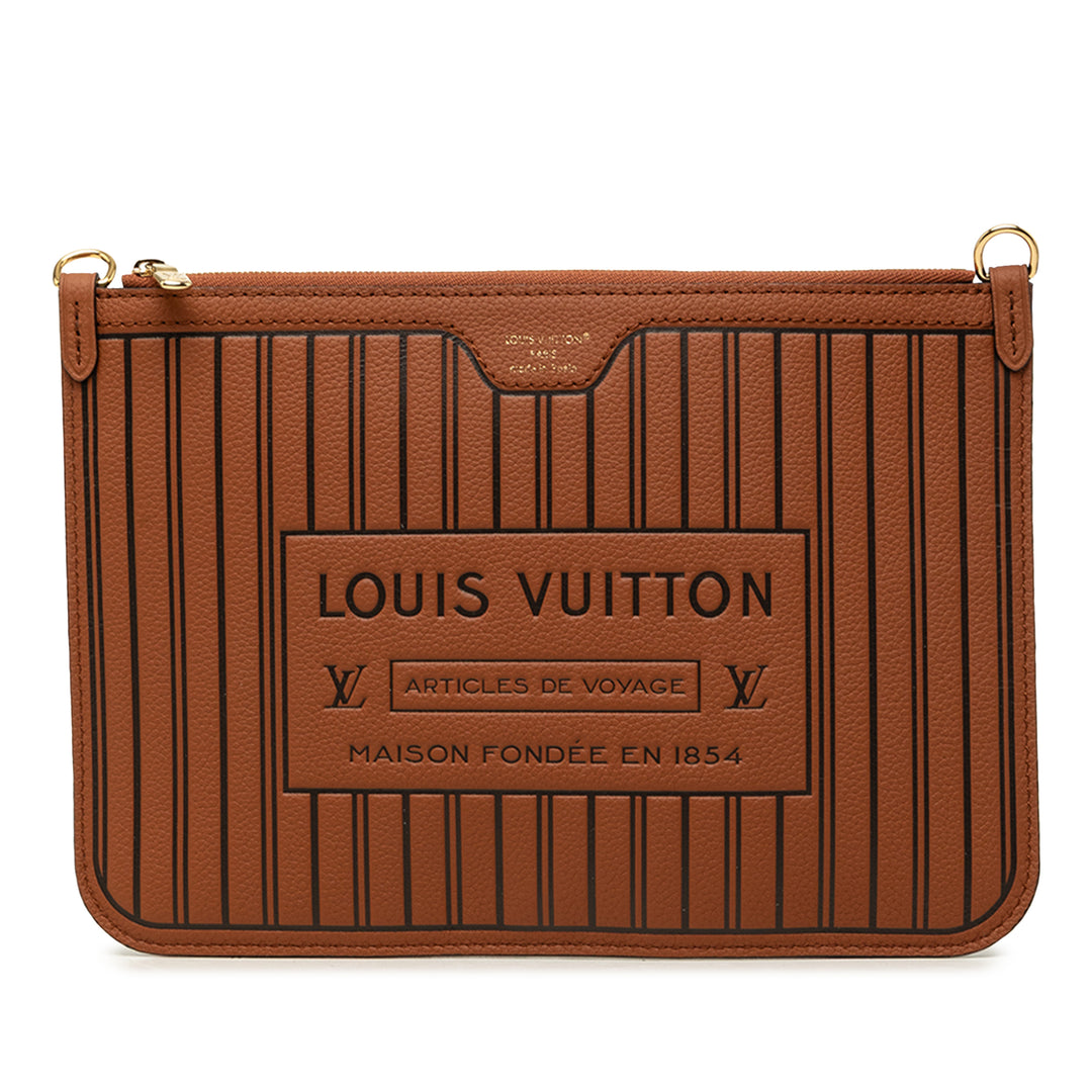 Louis Vuitton Neverfull Inside Out Pochette MM Cuir de veau
