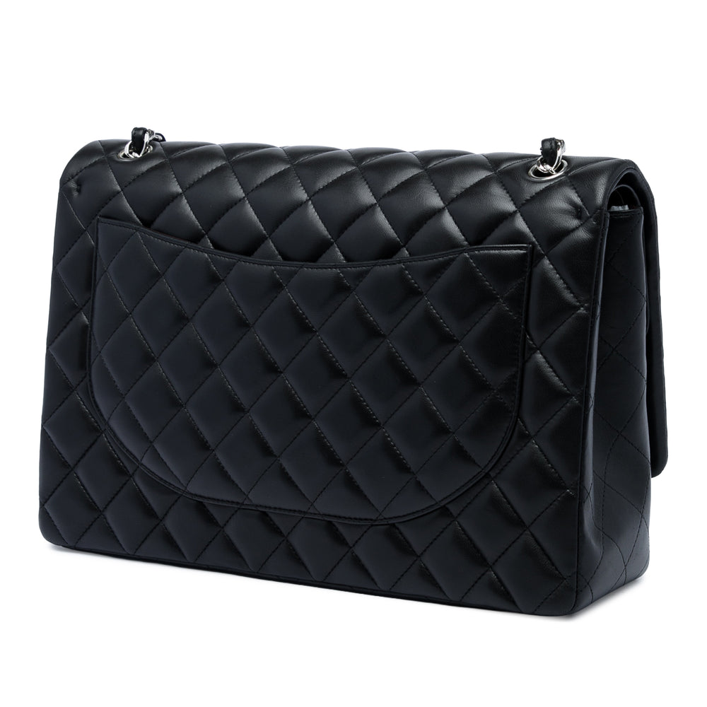 Chanel Classic Double rabat Jumbo Cuir d'agneau Noir – vue 2 – GABY PARIS