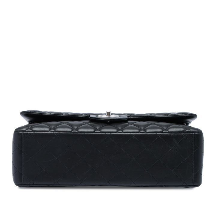 Chanel Classic Double rabat Jumbo Cuir d'agneau Noir – vue 3 – GABY PARIS