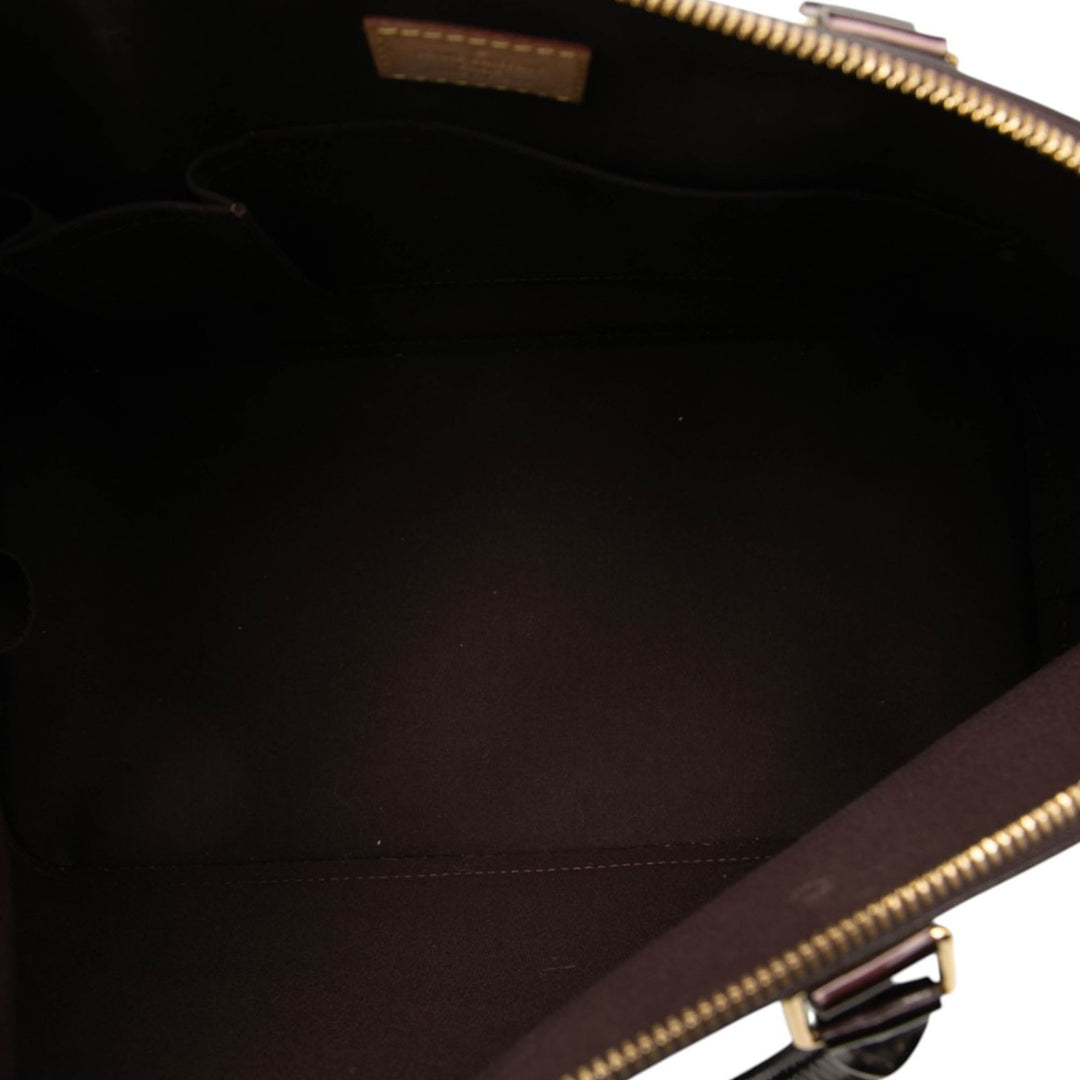 Louis Vuitton Alma GM Cuir verni Monogram Violet – vue 4 – GABY PARIS
