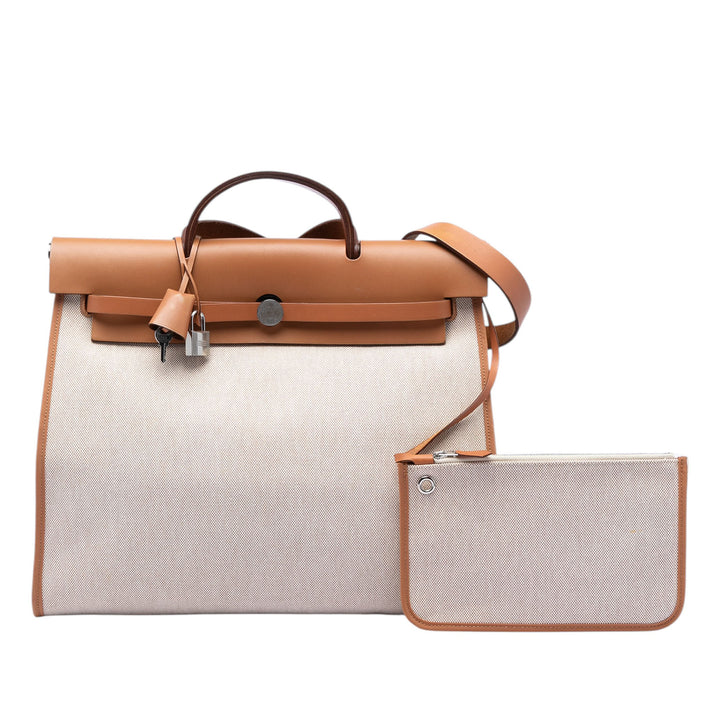 Hermès Toile Herbag Zip 39