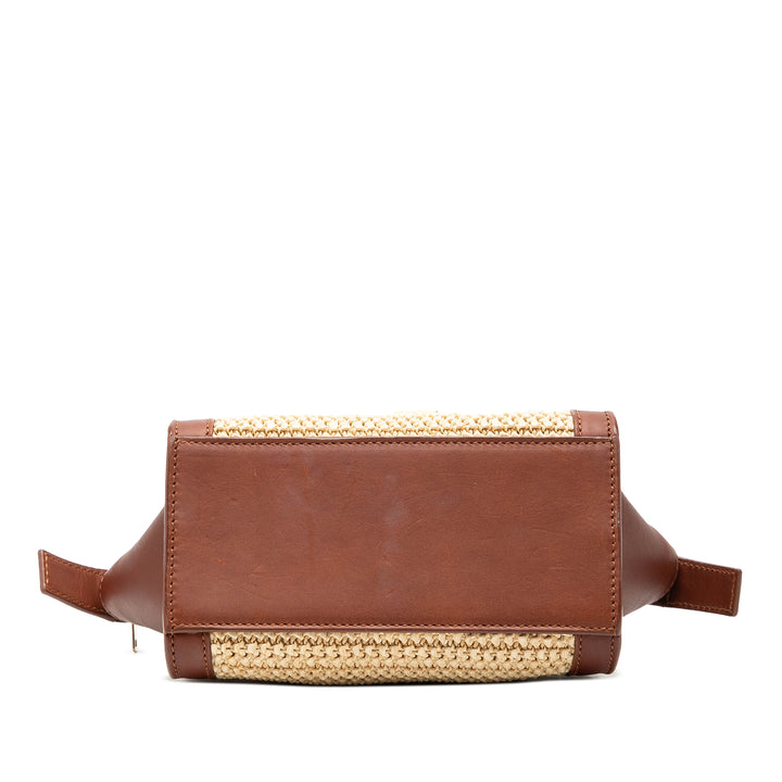 Saint Laurent Toy Raffia Monogram Downtown Cabas