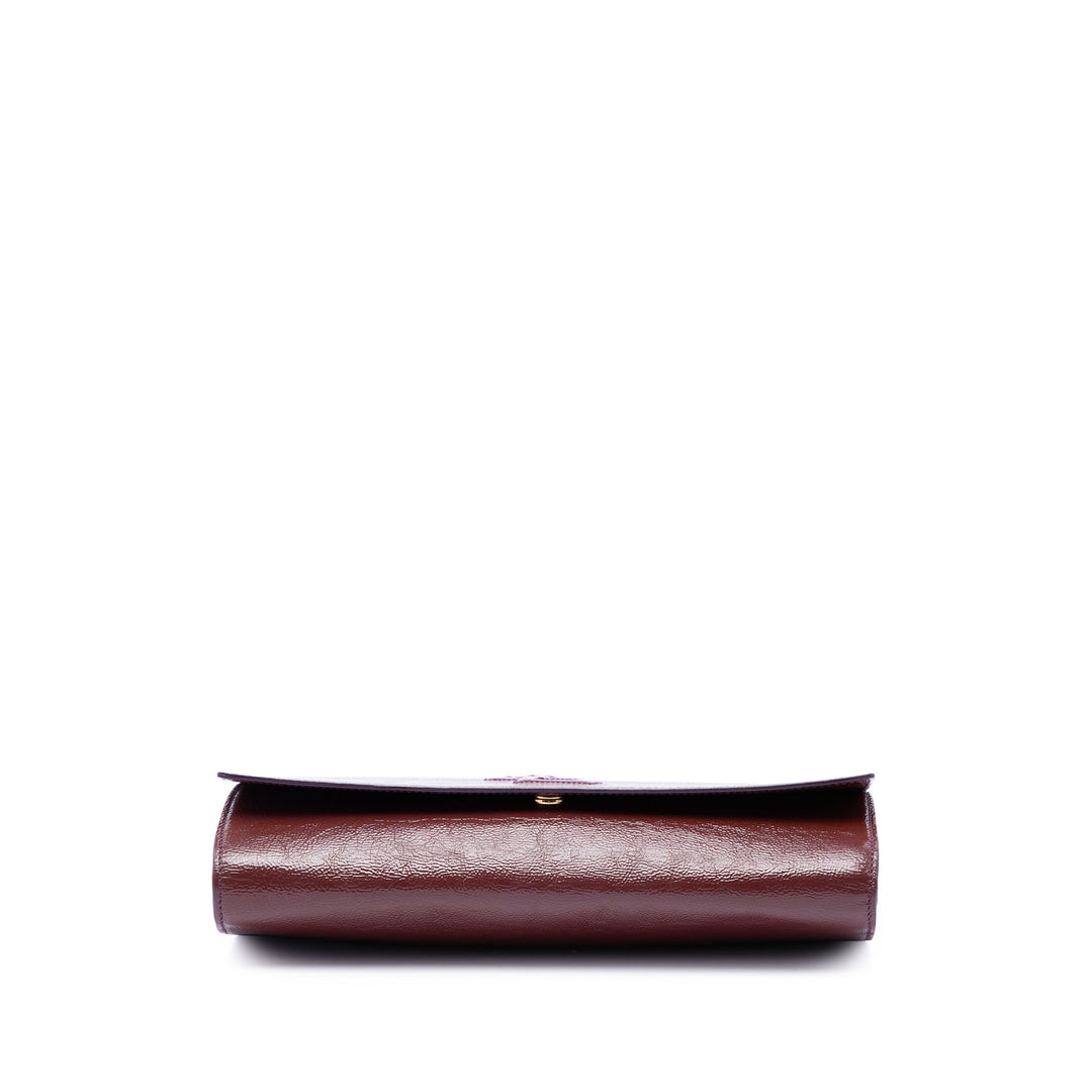 Texturé Belle De Jour Pochette Grand Monogram Rouge