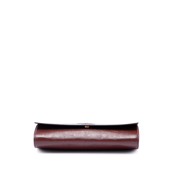 Texturé Belle De Jour Pochette Grand Monogram Rouge