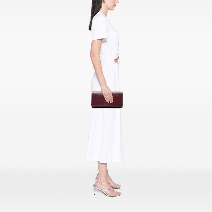 Texturé Belle De Jour Pochette Grand Monogram Rouge